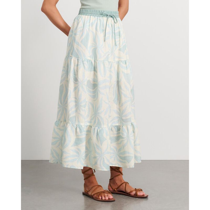 JAG Hallie Linen Palma Maxi Skirt image number 3